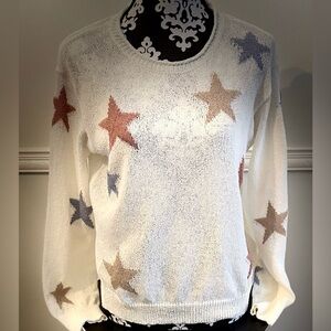 Eesome Multicolor Star Pattern Sweater size S/M
